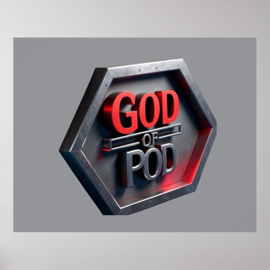 Der Gott des POD (Print On Demand) Poster (Vorne)