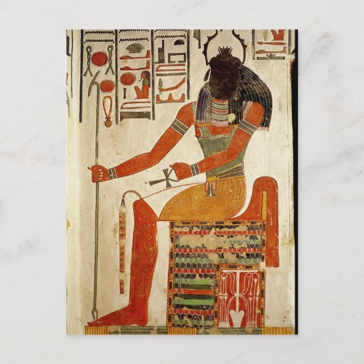 Der Gott, Khepri, aus dem Grab von Nefertari Postkarte (Vorderseite)