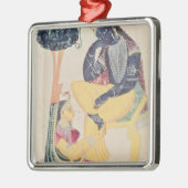 Der Gott Krishna mit seiner TodLiebe, Radha Ornament Aus Metall (Links)