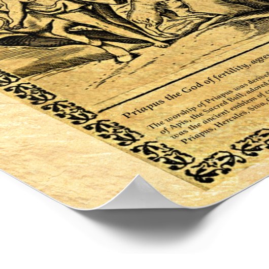 DER GOTT PRIAPUS POSTER (Ecke)