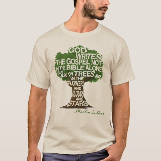 "Der Gott schreibt in der Natur" Greentrust-Shirt T-Shirt (Vorderseite)