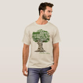 "Der Gott schreibt in der Natur" Greentrust-Shirt T-Shirt (Vorne ganz)
