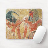 Der Gott Thoth mit Seti I im Grab von Seti Mousepad (Mit Mouse)