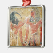Der Gott Thoth mit Seti I im Grab von Seti Ornament Aus Metall (Links)