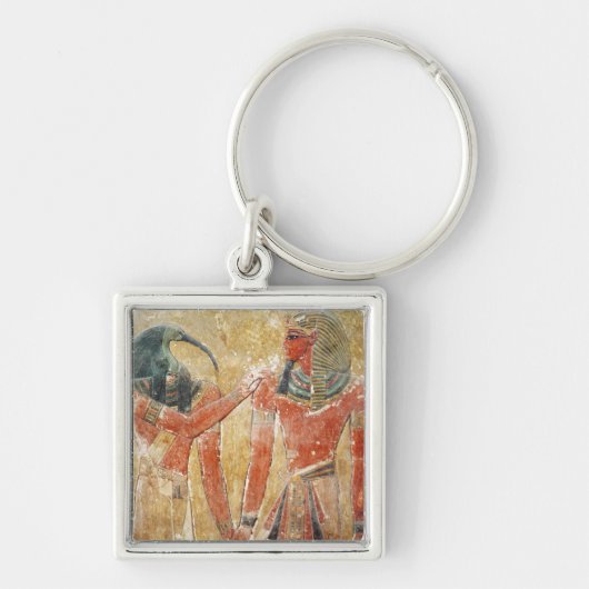Der Gott Thoth mit Seti I im Grab von Seti Schlüsselanhänger (Vorne)