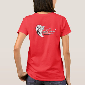 Der Gottaswing der Frau Rot-T-Shirt T-Shirt
