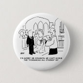 Der Gottesdienst für Hochzeit kann die Vows nicht Button (Vorderseite)