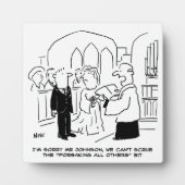 Der Gottesdienst für Hochzeit kann die Vows nicht  Fotoplatte (Vorderseite)