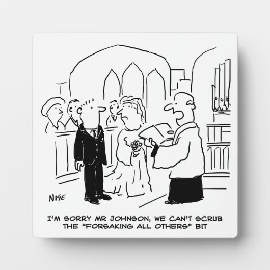 Der Gottesdienst für Hochzeit kann die Vows nicht Fotoplatte (Vorderseite)