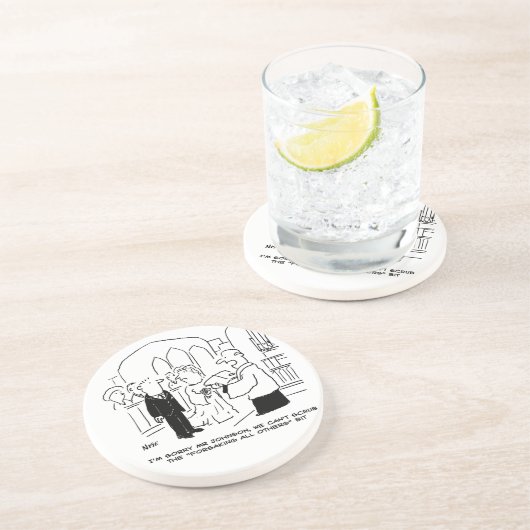 Der Gottesdienst für Hochzeit kann die Vows nicht  Getränkeuntersetzer (Seite)