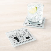 Der Gottesdienst für Hochzeit kann die Vows nicht  Glasuntersetzer (Schrägansicht)