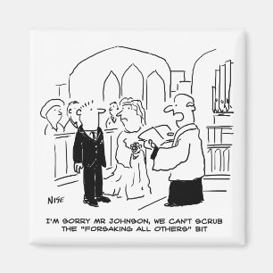 Der Gottesdienst für Hochzeit kann die Vows nicht  Magnet