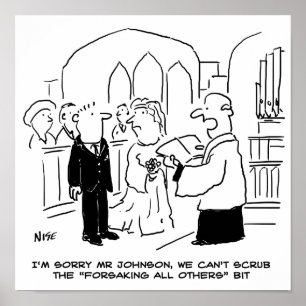 Der Gottesdienst für Hochzeit kann die Vows nicht  Poster