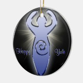 Der Göttin-Baum-Verzierungskreis Keramik Ornament (Links)