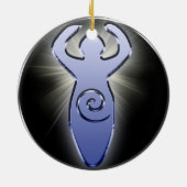 Der Göttin-Baum-Verzierungskreis Keramik Ornament (Hinten)