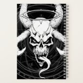Der göttliche Arkanskull des Death Black-Notebooks Notizblock (Rückseite)