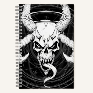 Der göttliche Arkanskull des Death Black-Notebooks Notizblock