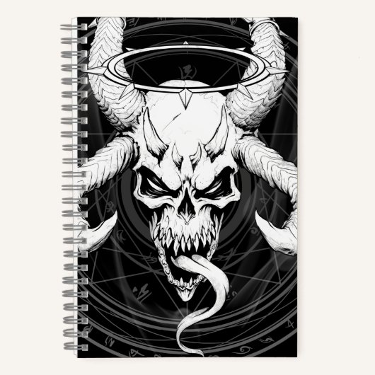 Der göttliche Arkanskull des Death Black-Notebooks Notizblock (Vorderseite)