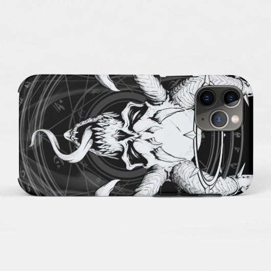 Der göttliche Arkanskull des Todes Schwarz Case-Mate iPhone Hülle (Rückseite (Horizontal))