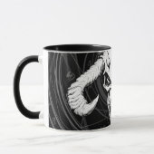 Der göttliche Arkanskull des Todes Schwarz Tasse (Links)