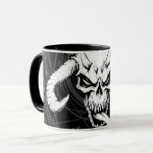 Der göttliche Arkanskull des Todes Schwarz Tasse (Vorderseite Links)