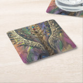 Der göttliche Baum des Lebens himmlische Flügel un Rechteckiger Pappuntersetzer (angewinkelt)