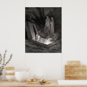 Der göttliche Comedy Gustave Dore Dante Woodcut il Poster (Küche)