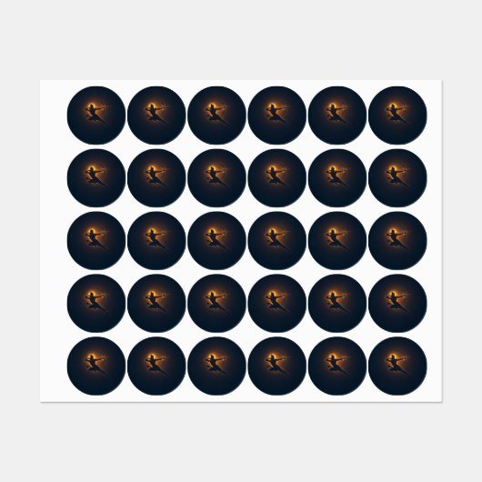 Der göttliche Pfeil des Sieges Etiketten (Blatt)