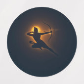 Der göttliche Pfeil des Sieges Etiketten (Design 2)