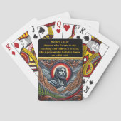 Der göttliche Retter über den Bergen Spielkarten (Rückseite)