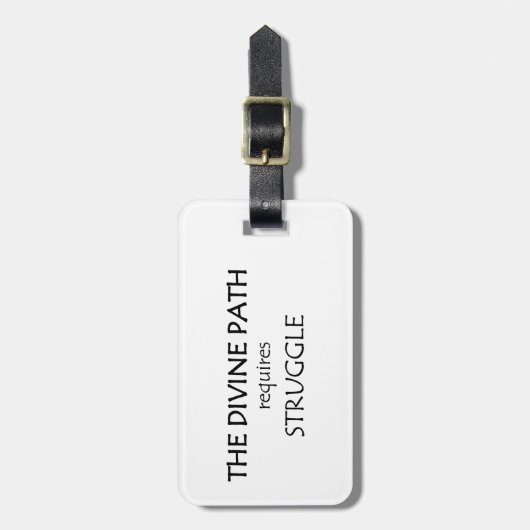 Der göttliche Weg erfordert Kampf Gepäckanhänger (Vorderseite vertikal)