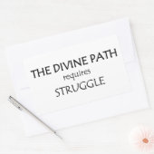 Der göttliche Weg erfordert Kampf Rechteckiger Aufkleber (Umschlag)