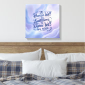 Der göttliche Wille hat keine Grenzen. Inspirieren Leinwanddruck (Insitu (Schlafzimmer))