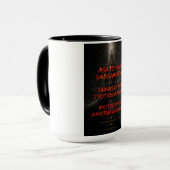 Der "Göttliche" Zitate Becher  Tasse (Vorderseite Links)