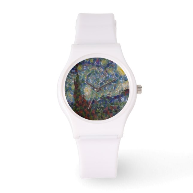 Der Gourdy Night Starry Fine Art Spoof Armbanduhr (Vorderseite)