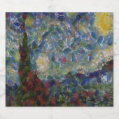 Der Gourdy Night Starry Fine Art Spoof Bierflaschenetikett (Einzelnes Label)