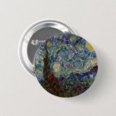 Der Gourdy Night Starry Fine Art Spoof Button (Vorne & Hinten)