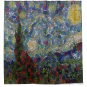 Der Gourdy Night Starry Fine Art Spoof Duschvorhang (Vorderseite)