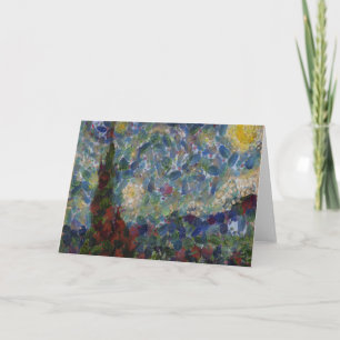 Der Gourdy Night Starry Fine Art Spoof Karte