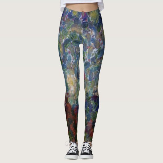 Der Gourdy Night Starry Fine Art Spoof Leggings (Vorderseite)