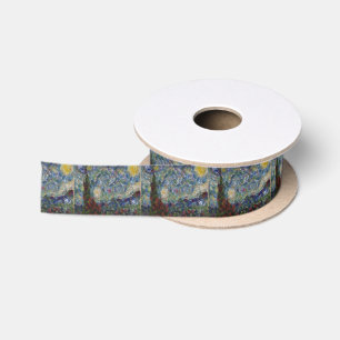 Der Gourdy Night Starry Fine Art Spoof Satinband