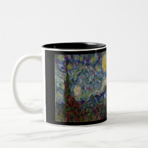 Der Gourdy Night Starry Fine Art Spoof Zweifarbige Tasse