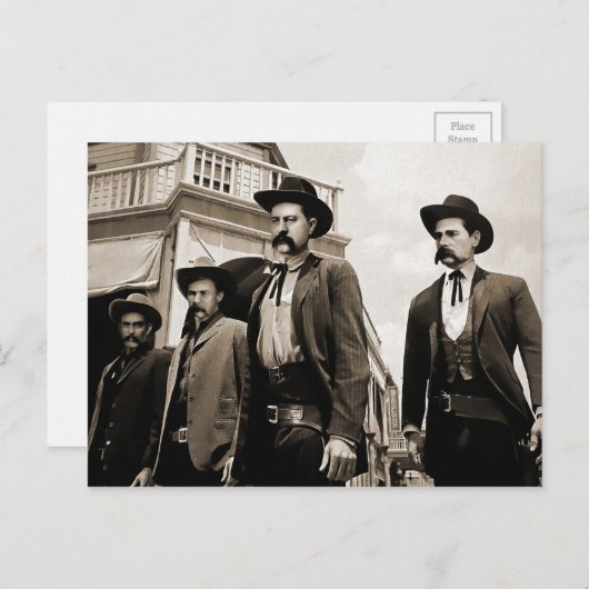 Der Grabstein Earps und Doc Holliday Postkarte (Vorne/Hinten)