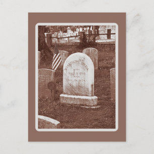 Der Grabstein von Washington Irving Postkarte