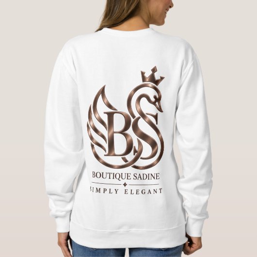 Der Graceful Swan Minimalist Crewneck Pullover | (Rückseite)
