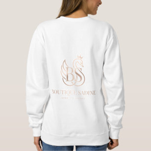 Der Graceful Swan Minimalist Crewneck Pullover