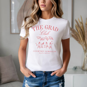 Der Grad Club Moderne rote Abschlussfeier T-Shirt