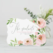 DER GRADUATE BLUSSWASSERFARBSTOFF EINLADUNG (Stehend Vorderseite)