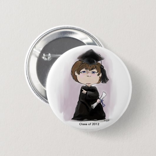 Der Graduate! Button (Vorne & Hinten)