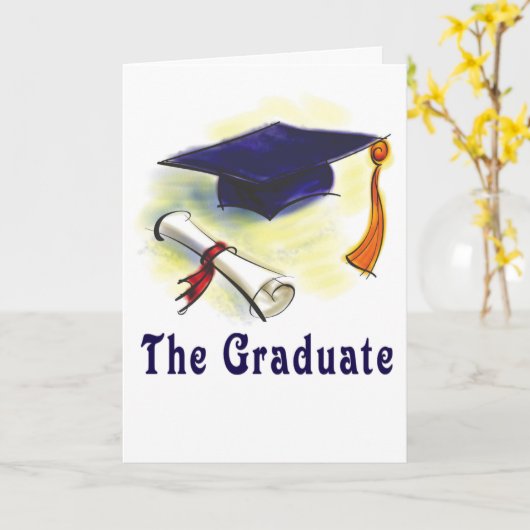 Der Graduate Karte (Gelbe Blume)